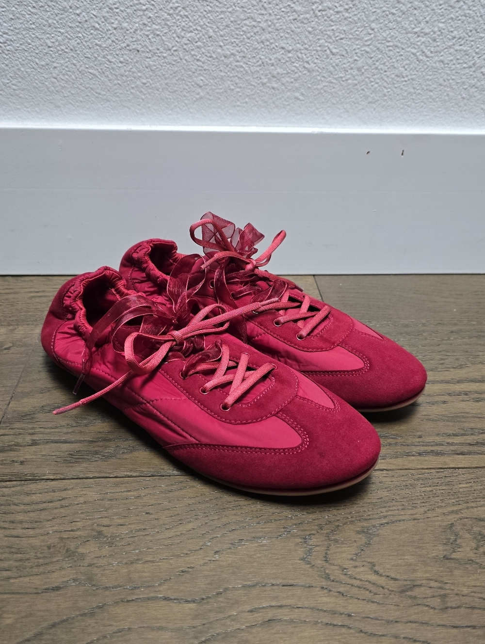 Vivaia Yancy Jogger Re-Nylon Sneakerina Sneaker in Brick Red - Picture 5 of 13